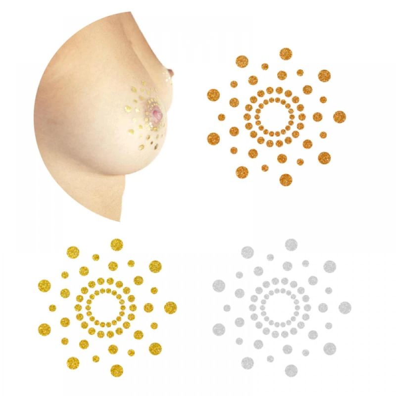 Прикраса для грудей MIMI Metallic Skin Transfer Bijoux Indiscrets вид 3