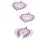 Прикраси для грудей та бікіні FLAMBOYANT зі стразами рожево-фіолетовий вид 8