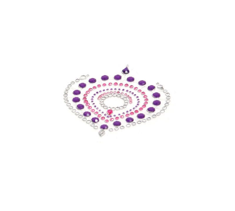 Прикраси для грудей та бікіні FLAMBOYANT зі стразами рожево-фіолетовий вид 7