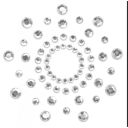Украшения – стразы на грудь BIJOUX INDISCRETS MIMI SILVER