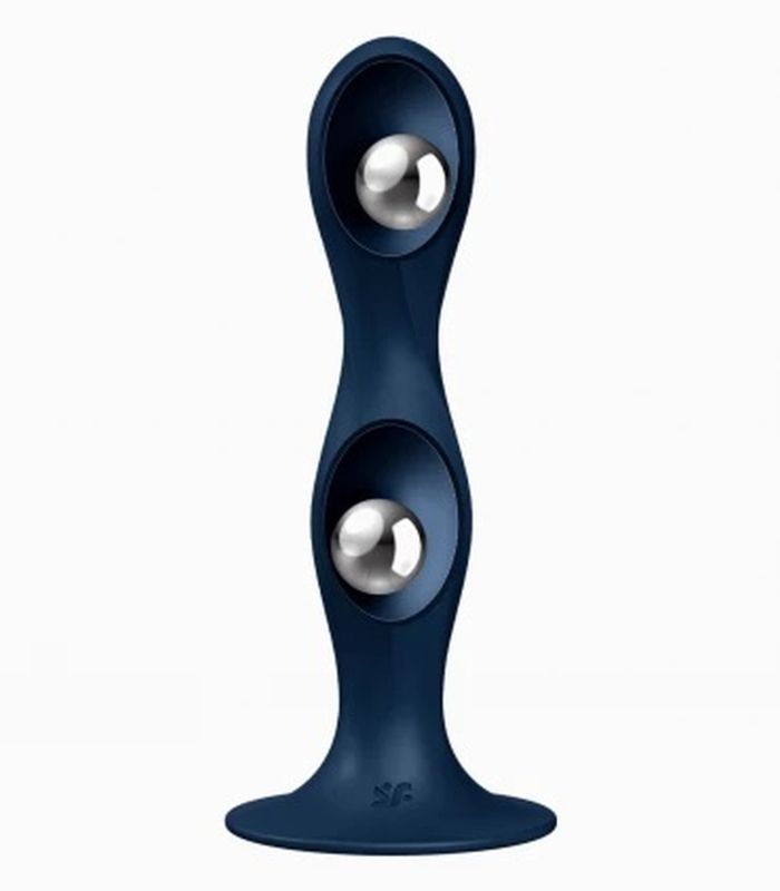 Універсальний фалоімітатор Satisfyer Double Ball-R з двома обтяженими кульками, що рухаються всередині вид 4