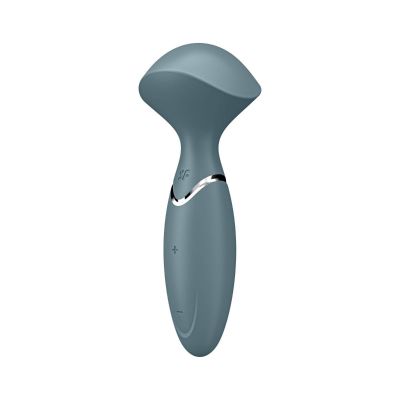 Універсальний компактний потужний масажер Satisfyer Mini Wand-er сірий