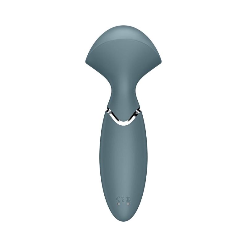 Універсальний компактний потужний масажер Satisfyer Mini Wand-er сірий вид 4