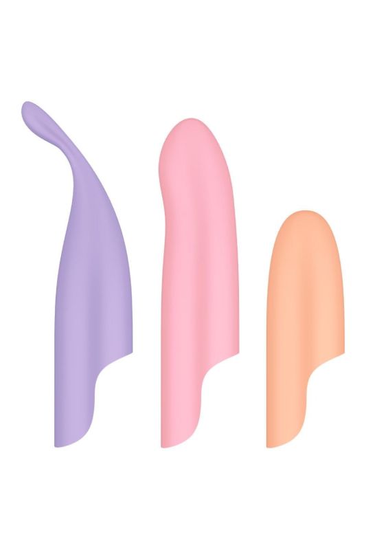 Універсальний набір для інтимної стимуляції Satisfyer Playful Four з 4 різнокольоровими насадками вид 4