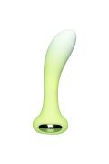 Універсальний вібратор з підсвічуванням Every Night Toys для точки G або P, зелений градієнт