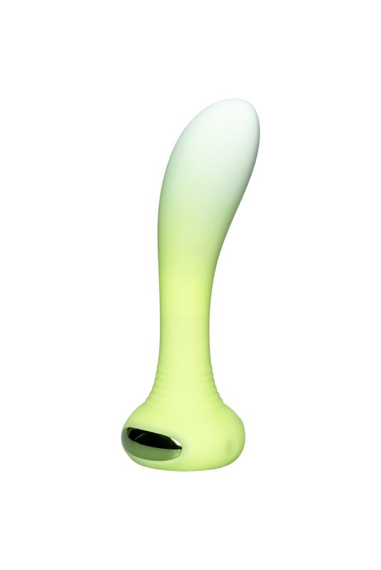 Універсальний вібратор з підсвічуванням Every Night Toys для точки G або P, зелений градієнт вид 3