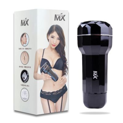 Вагина в колбе чёрной Chisa MX DREAM of CUP со звуковым сопровождением