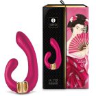 Вагинально-клиторальный вибратор Shunga Miyo нереалистичный, малиновый, 18.5 х 3.7 см вид 2