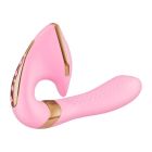 Вагинально-клиторальный вибратор Shunga Soyo нереалистичный, розовый, 17 х 3.7 см вид 4