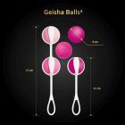 Набір вагінальних кульок Gvibe Geisha Balls 3, силіконові, рожевий, 5 штук вид 5