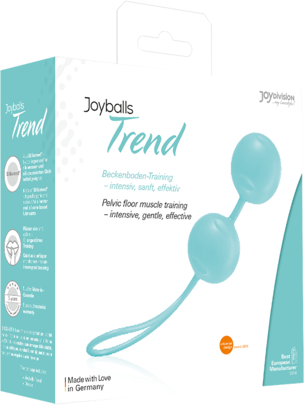 Вагінальні кульки JOY Division, латекс, м'ятні вид 3