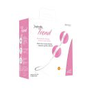 Вагінальні кульки Joydivision Joyballs Trend, рожево-білі, 3,5 см вид 3