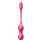 Вагінальні кульки з вібрацією Satisfyer Love Birds 2, що працюють від програми, рожеві вид 4