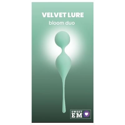 Вагинальные шарики Sweet Em на мягком соединении, бирюзовые, 17 х 3.3 см