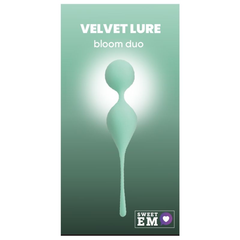 Вагінальні кульки Sweet Em на м'якому з'єднанні, бірюзові, 17 х 3.3 см вид 2