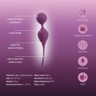 Вагинальные шарики Sweet Em на мягком соединении, фиолетовый, 17 х 3.3 см вид 4