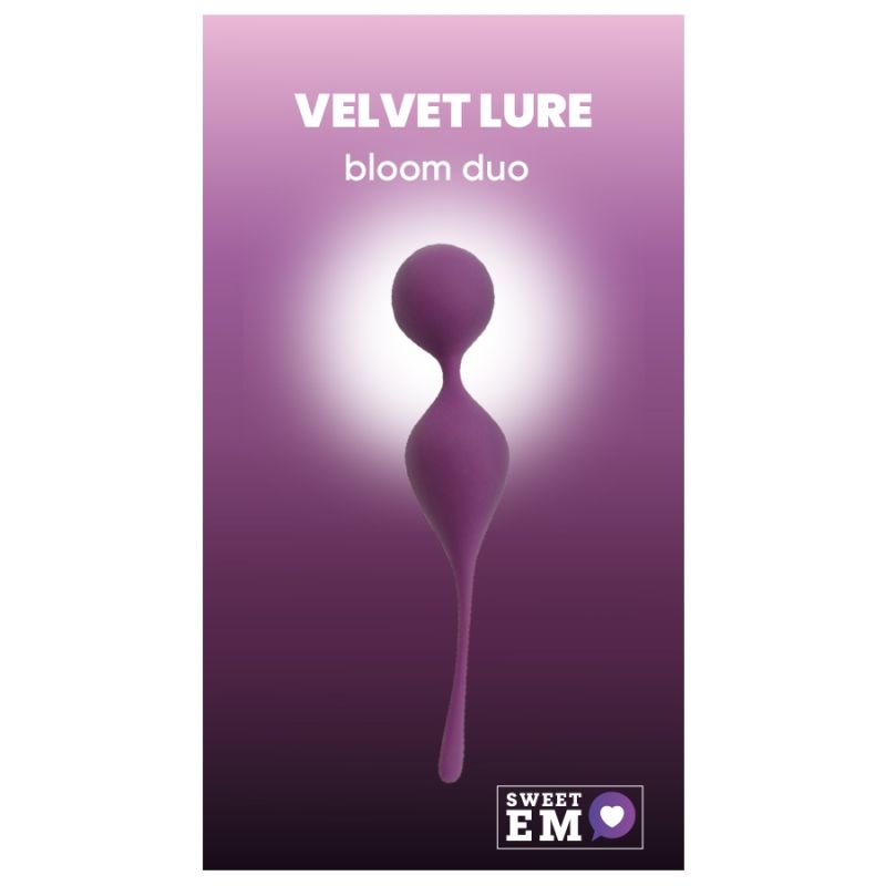 Вагінальні кульки Sweet Em на м'якому з'єднанні, фіолет, 17 х 3.3 см вид 2