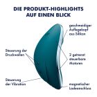 Вакуумний кліторальний стимулятор Satisfyer Vulva Lover 1 із вібрацією, синій вид 7