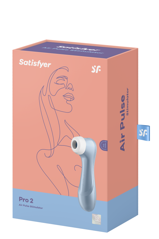 Вакуумный клиторальный стимулятор SATISFYER PRO 2 голубой вид 12