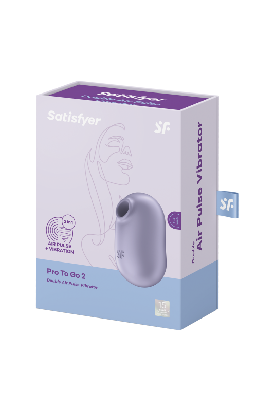 Вакуумний кліторальний стимулятор Satisfyer Pro To Go 2 бузковий вид 8