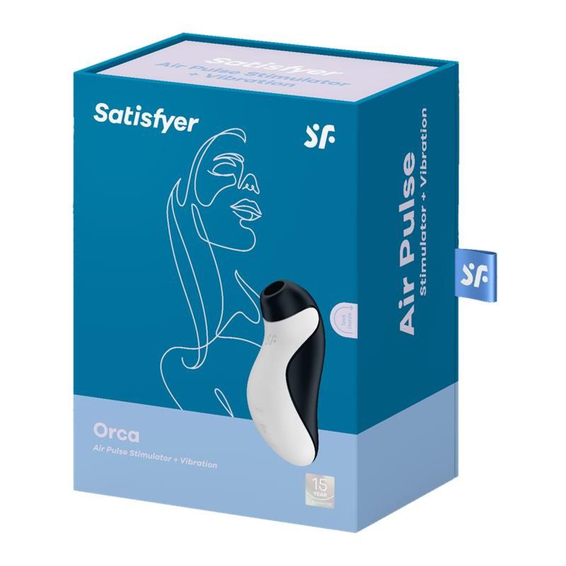 Вакуумний кліторальний стимулятор + вібрація Satisfyer Orca у вигляді пінгвіна вид 8