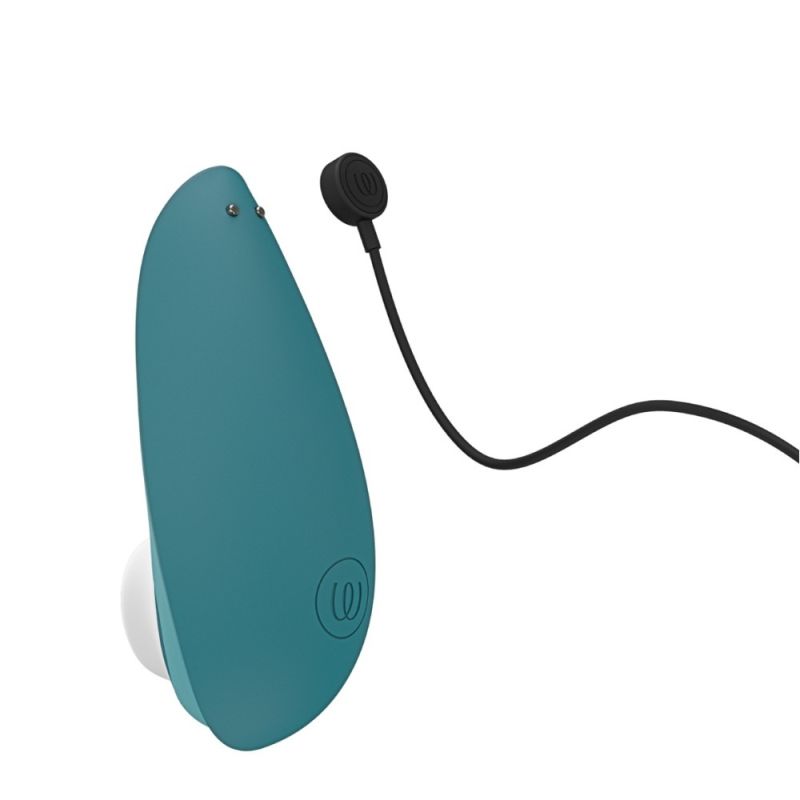 Вакуумний кліторальний стимулятор Womanizer Liberty 2 Dark Petrol, синій вид 8