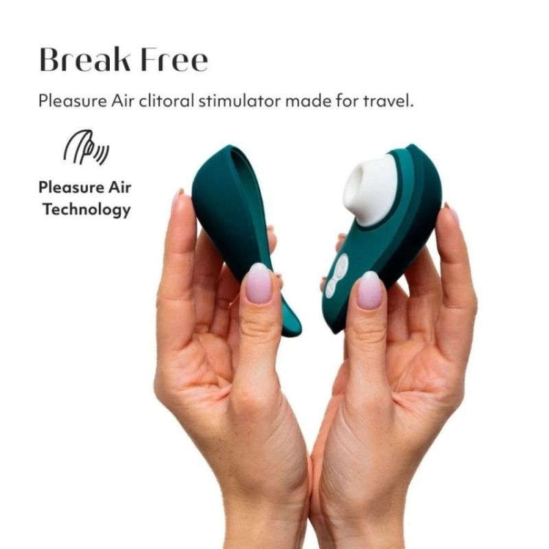 Вакуумний кліторальний стимулятор Womanizer Liberty 2 Dark Petrol, синій вид 9