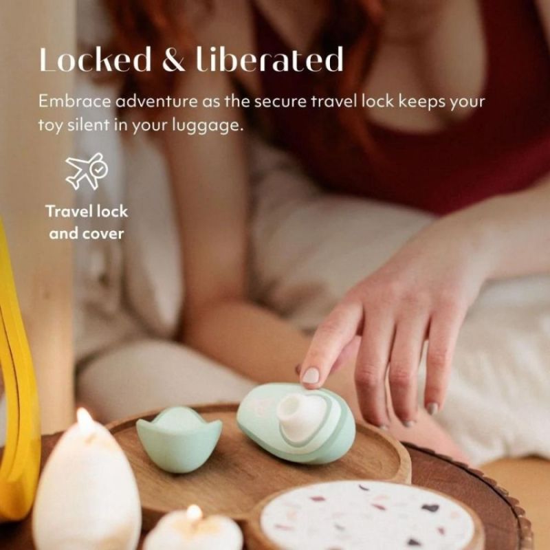 Вакуумний кліторальний стимулятор, Womanizer Liberty 2 Sage, світло-зелений вид 11