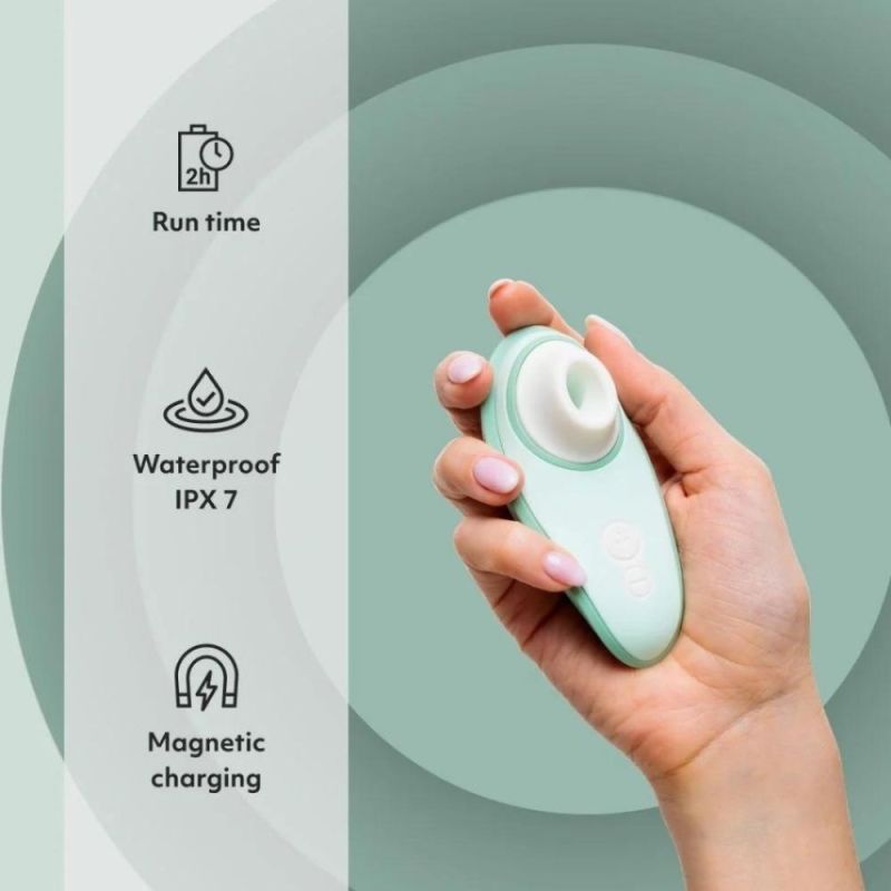 Вакуумный клиторальный стимулятор, Womanizer Liberty 2 Sage, светло-зеленый вид 10