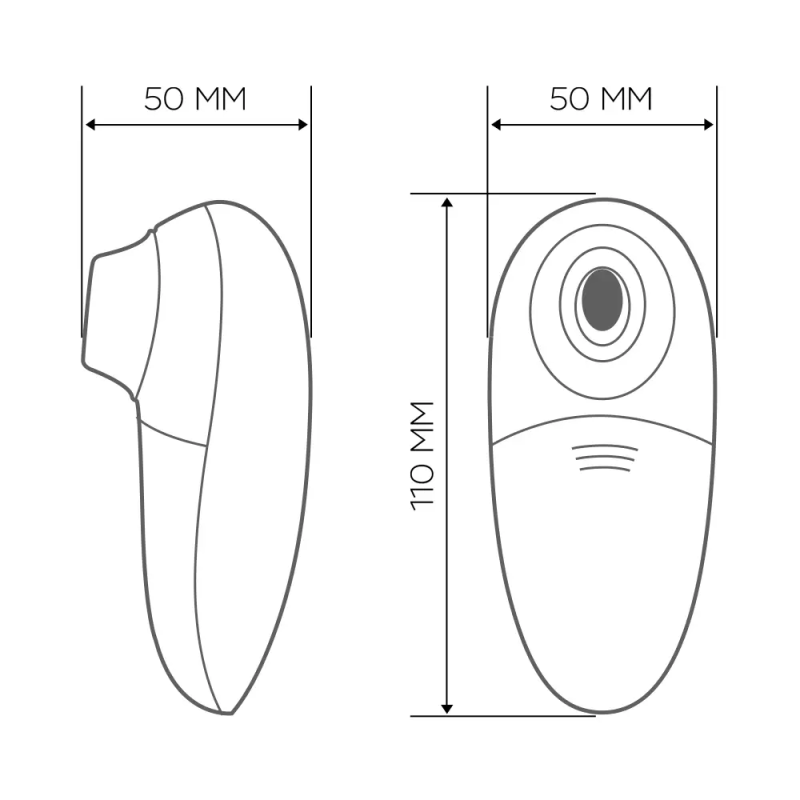 Вакуумний кліторальний стимулятор WOMANIZER Mini Red Wine вид 10