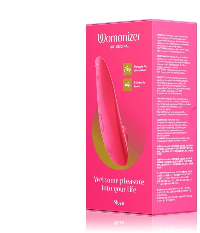 Вакуумний кліторальний стимулятор WOMANIZER Muse Pink Rose вид 7
