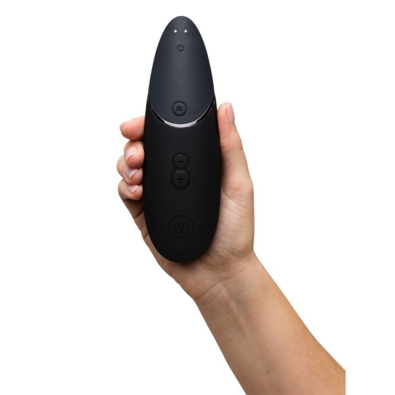 Вакуумний кліторальний стимулятор Womanizer Next Black, чорний вид 6