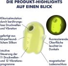 Вакуумний кліторальний вібратор із флуоресцентною поверхнею Satisfyer Glowing Ghost, жовтий вид 8