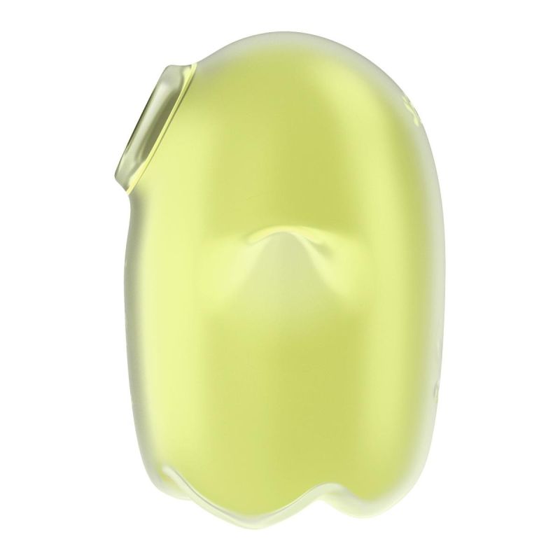 Вакуумний кліторальний вібратор із флуоресцентною поверхнею Satisfyer Glowing Ghost, жовтий вид 5