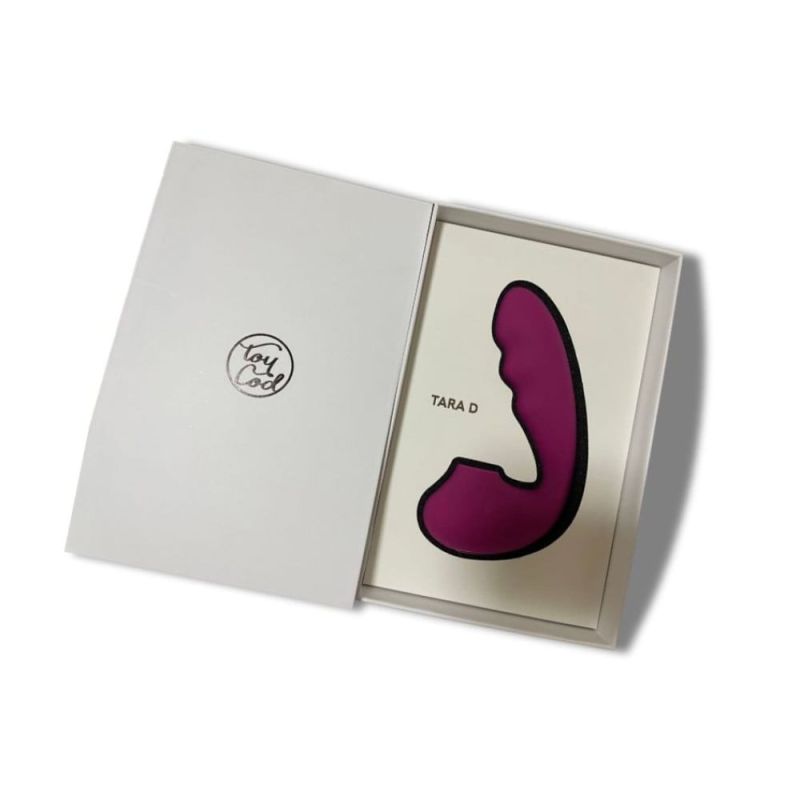 Вакуумный стимулятор BeYourLover Tara Purple с вагинальным отростком и подогревом, фиолетовый вид 7