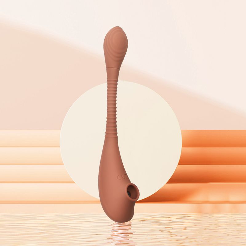 Вакуумний стимулятор для клітор Sweet Em Velvet Lure коричневий USB вид 12