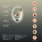 Вакуумный стимулятор клитора с функцией лизания (подвижный язычок) Sweet Em Velvet Lure, зеленый USB вид 10