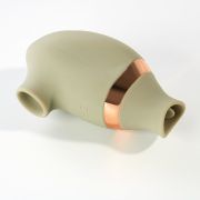 Вакуумный стимулятор клитора с функцией лизания (подвижный язычок) Sweet Em Velvet Lure, зеленый USB