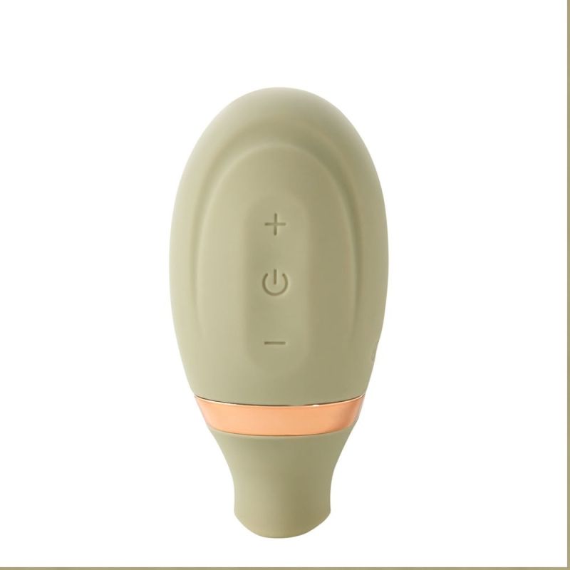 Вакуумный стимулятор клитора с функцией лизания (подвижный язычок) Sweet Em Velvet Lure, зеленый USB вид 5