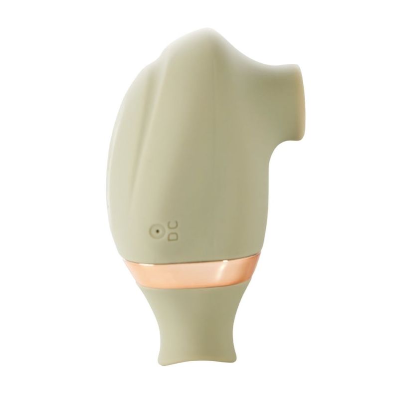 Вакуумный стимулятор клитора с функцией лизания (подвижный язычок) Sweet Em Velvet Lure, зеленый USB вид 3