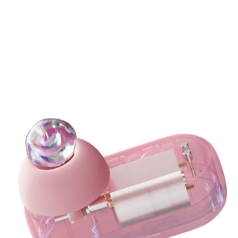 Вакуумный стимулятор для клитора BeYourLover Alggie в кейсе в форме наушника, розовый вид 5