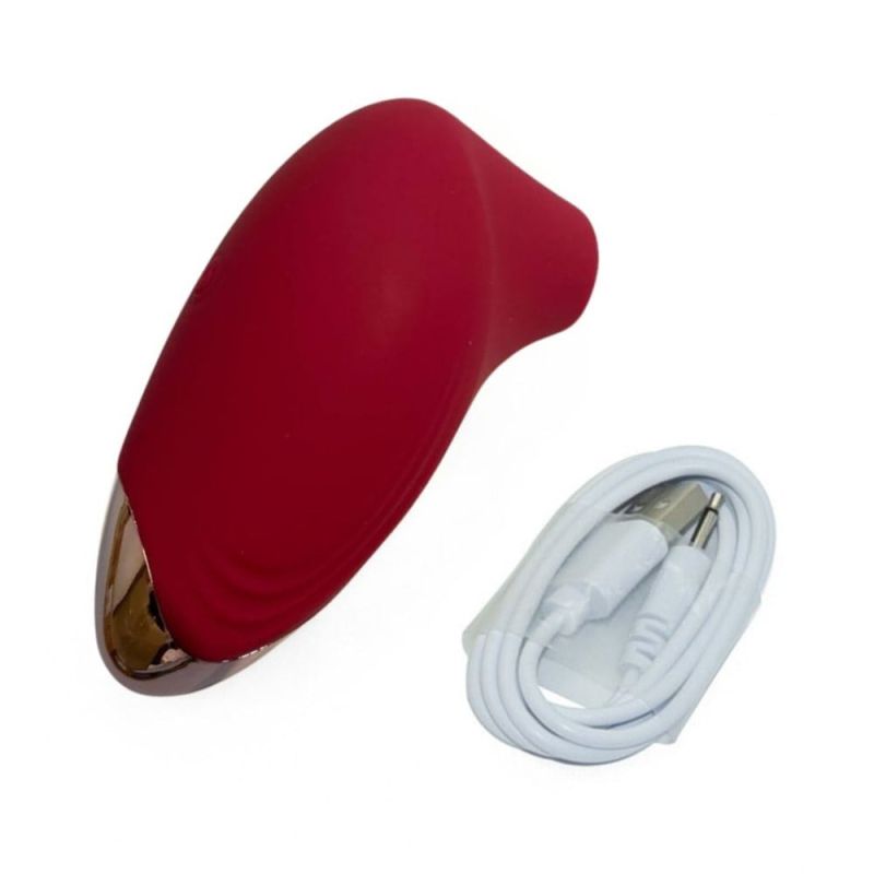 Вакуумний стимулятор для клітора Sweet Em 0054F червоний вид 4