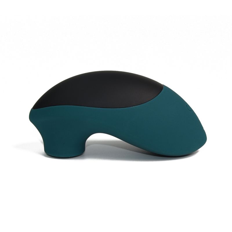 Вакуумний стимулятор для клітора Sweet Em, чорно-зелений вид 3