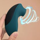 Вакуумний стимулятор для клітора Sweet Em, чорно-зелений вид 7