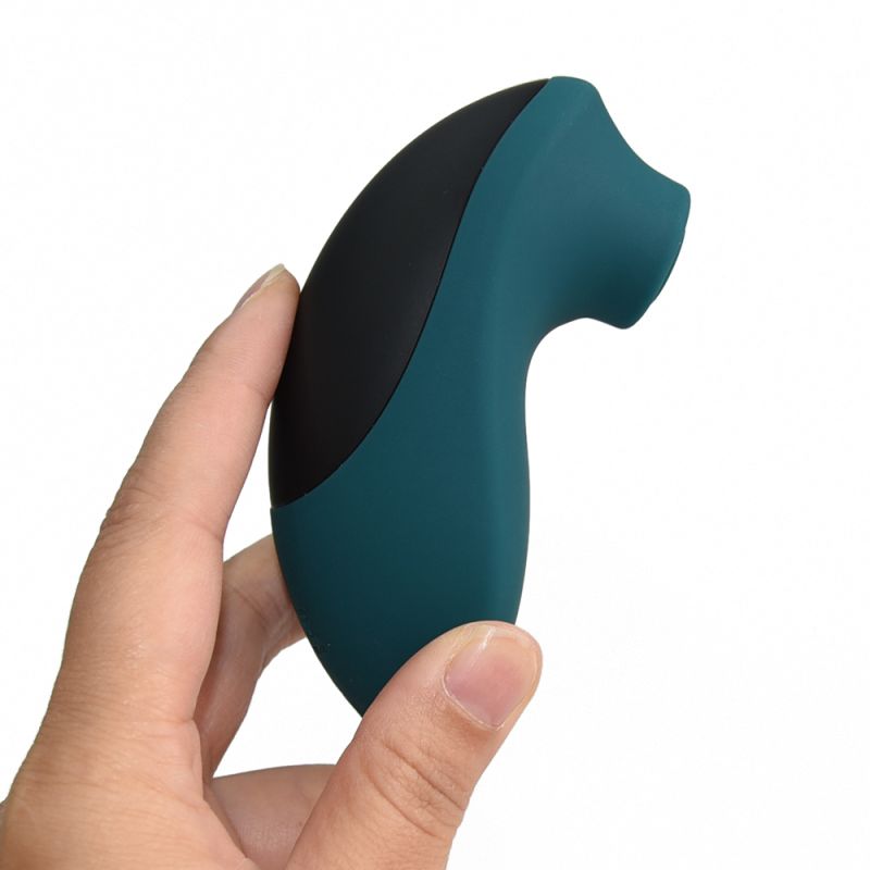 Вакуумний стимулятор для клітора Sweet Em, чорно-зелений вид 6