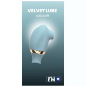 Вакуумний стимулятор для клітора Sweet Em з функцією лизання (рухливий язичок), блакитний