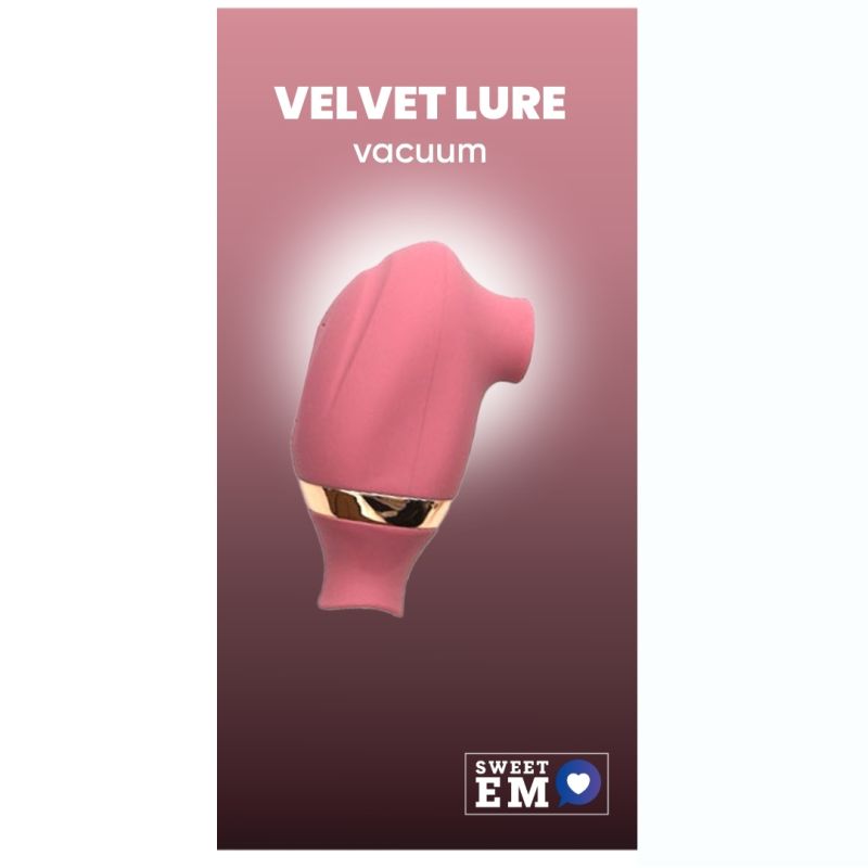 Вакуумный стимулятор для клитора Sweet Em с функцией лизания (подвижный язычок), розовый вид 2