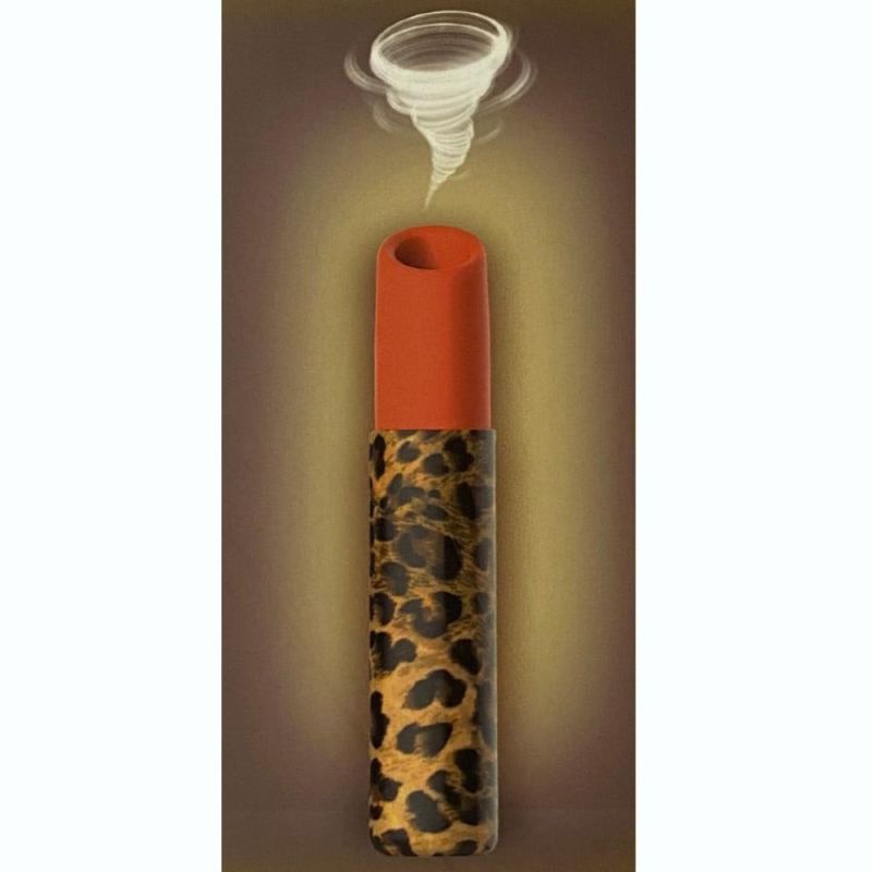 Вакуумный стимулятор клитора Every Night Toys в форме помады, леопардовый принт вид 2