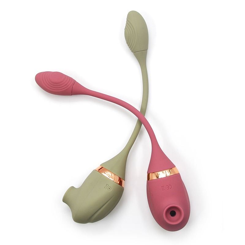 Вакуумний стимулятор клітора з вібруючим хвостиком для точки G Sweet Em Velvet Lure, зелений вид 10