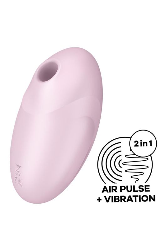 Вакуумний клітор стимулятор Satisfyer Vulva Lover 3 з вібрацією, рожевий вид 3